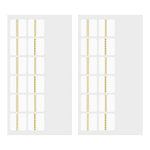 Midori Index Label Chiratto Pattern Gold