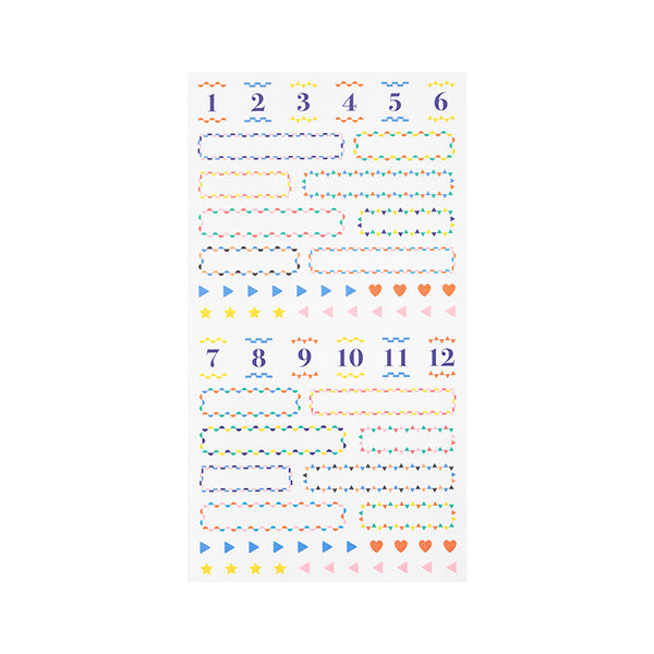 Midori Planner Sticker - 82389-006 Title Color