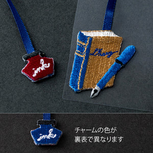 Midori Embroidered Bookmark - Fountain Pen