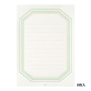 Midori Letter Writing Set -  Letter Set 462 Press Frame Pink