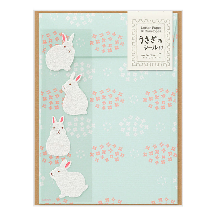 Midori Letter Writing Set -  Letter 636 Rabbit B