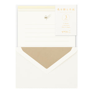 Midori Letter Set 914 Giving Color - White