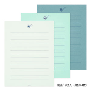 Midori Letter Set 917 Giving Color - Blue