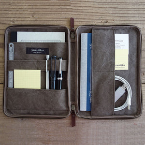 Yuruliku Flat Tool Case A5 - Beige