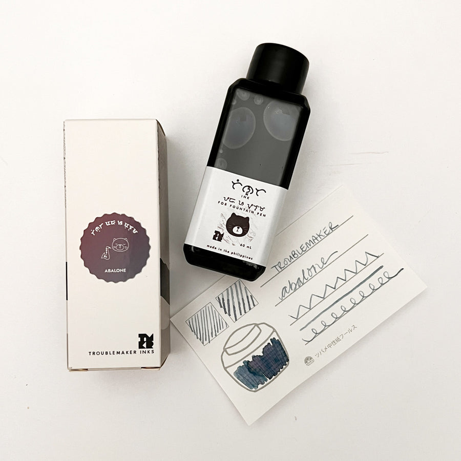Troublemaker Shading Fountain Pen Ink 60ml Bottle - Abalone