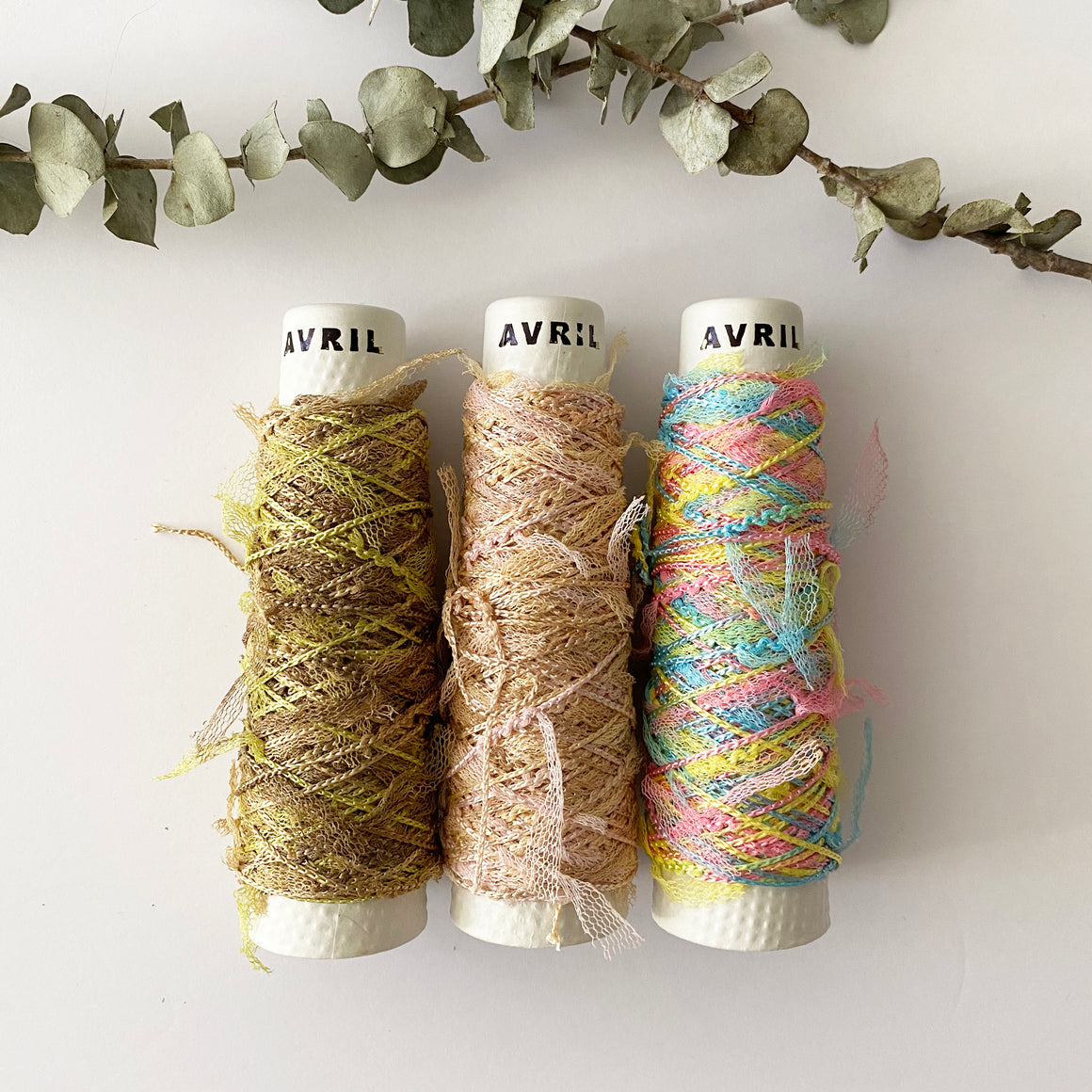 Avril Yarn Minicone Russell Ribbon Multi Color C-3942-P