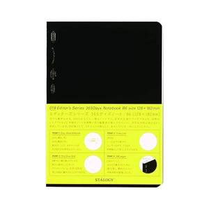 Stalogy 365 Days Notebook B6 - Black