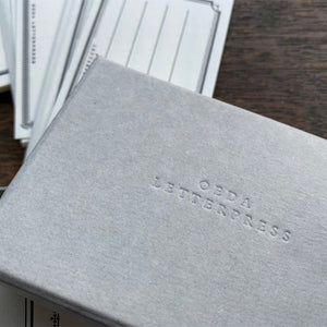 OEDA Letterpress - Letterpress Sticker Box - Black SB002