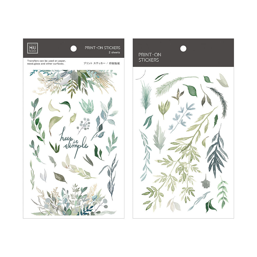 MU Print On Sticker Transfer - 074 - Wuzhiqingye