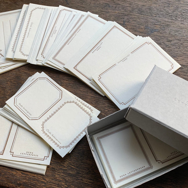 OEDA Letterpress - Letterpress Sticker Box - Bronze SB001
