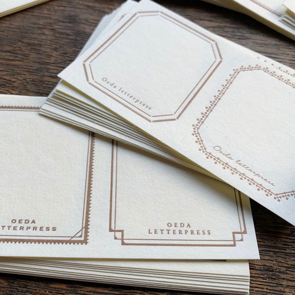 OEDA Letterpress - Letterpress Sticker Box - Bronze SB001