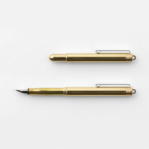 TRAVELER’S FACTORY Brass Solid Fountain Pen (38071006)