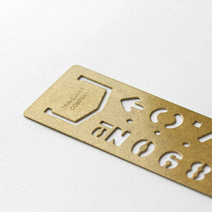 TRAVELER’S FACTORY Brass Template Bookmark <Number> (42168006) 