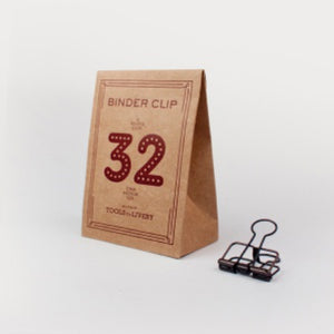 Tools to Liveby Binder Clips - Bronze - 32mm