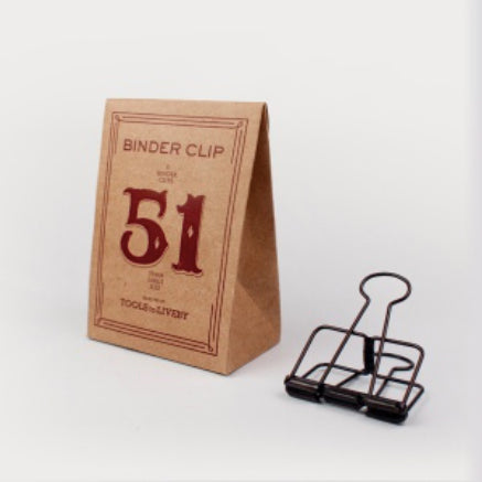 Tools to Liveby Binder Clips - Bronze - 51mm