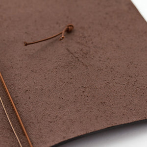Traveler's Notebook Tea (Brown) - Regular Size - Leather Journal Notebook Kit