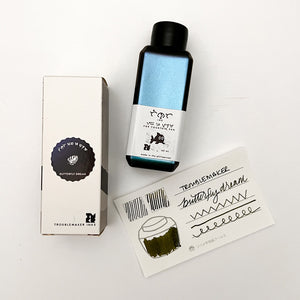 Troublemaker Shimmer Fountain Pen Ink 60ml Bottle - Butterfly Dream