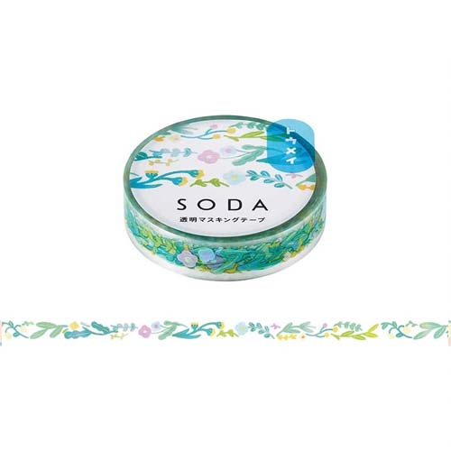 King Jim Soda Tape Clear Tape - CMT10-002 Garden