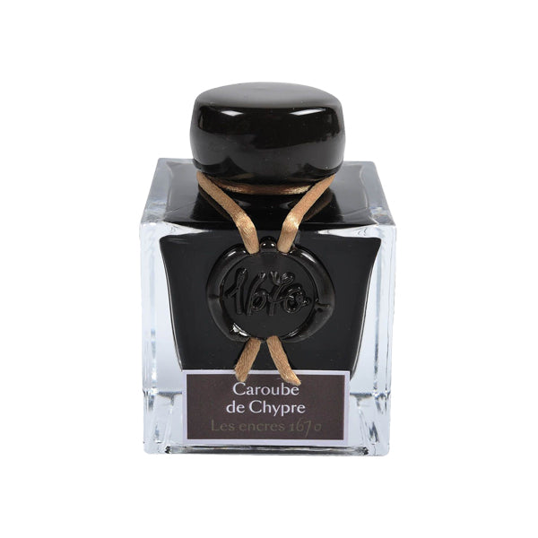J. Herbin Fountain Pen Ink - 1670 Anniversary 50 ml Bottle - Carob Of Cyprus