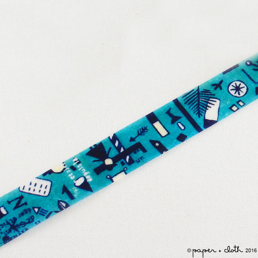 Chamil Garden Washi Tape - Blue Line MTW-1310-020