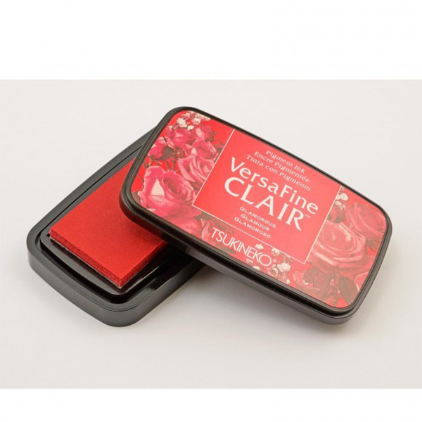 TSUKINEKO - Charm Red Glamorous (201) Quick-drying Oil-based Pigment Stamp Pad