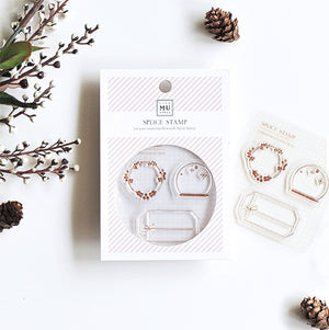 MU Print Stamp Set For Acrylic Blocks - Icon Stamp  Ltd Edition Christmas - 002