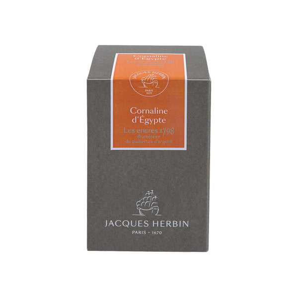 J. Herbin Fountain Pen Ink - 1798 Collection 50 ml Bottle - Carnelian Of Egypt