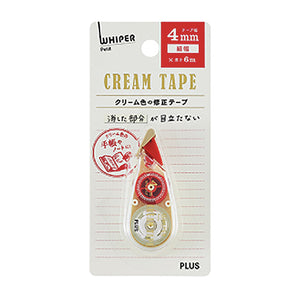 Whiper Petit Plus Cream Correction Tape - 4mm