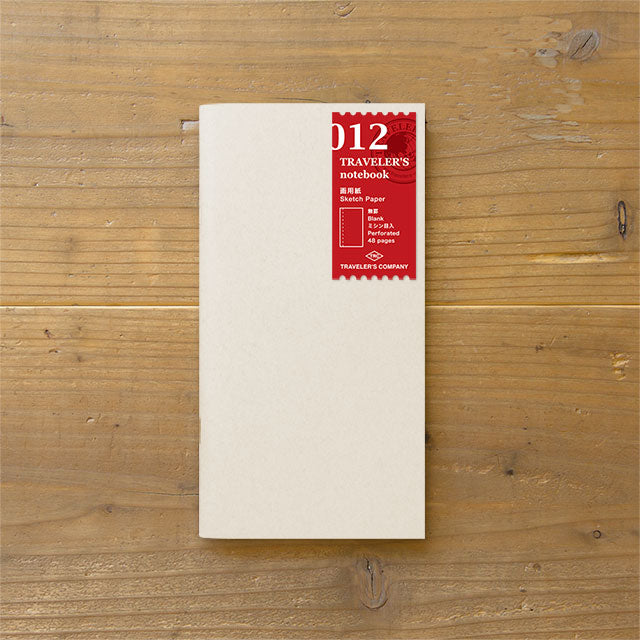 TRAVELER'S notebook 012 Sketch Paper Notebook | Regular Size