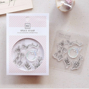 MU Print Splice Stamp Set - No. 1003 Dropping Flower