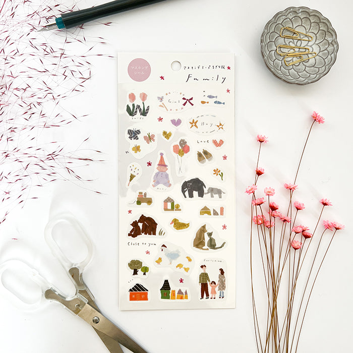 Miki Tamura Sticker Set - Family