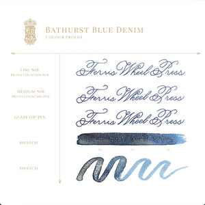 Ferris Wheel Press 38ml -  Bathurst Blue Denim Ink