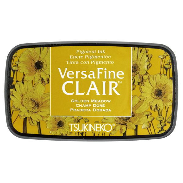 TSUKINEKO Versa Fine Claire Ink Pad - Golden Meadow (951) Quick-drying Oil-based Pigment Stamp Pad