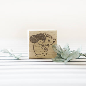 Kami Kami Chop - Rubber Stamp KM02 - Goodnight Flower Pillow