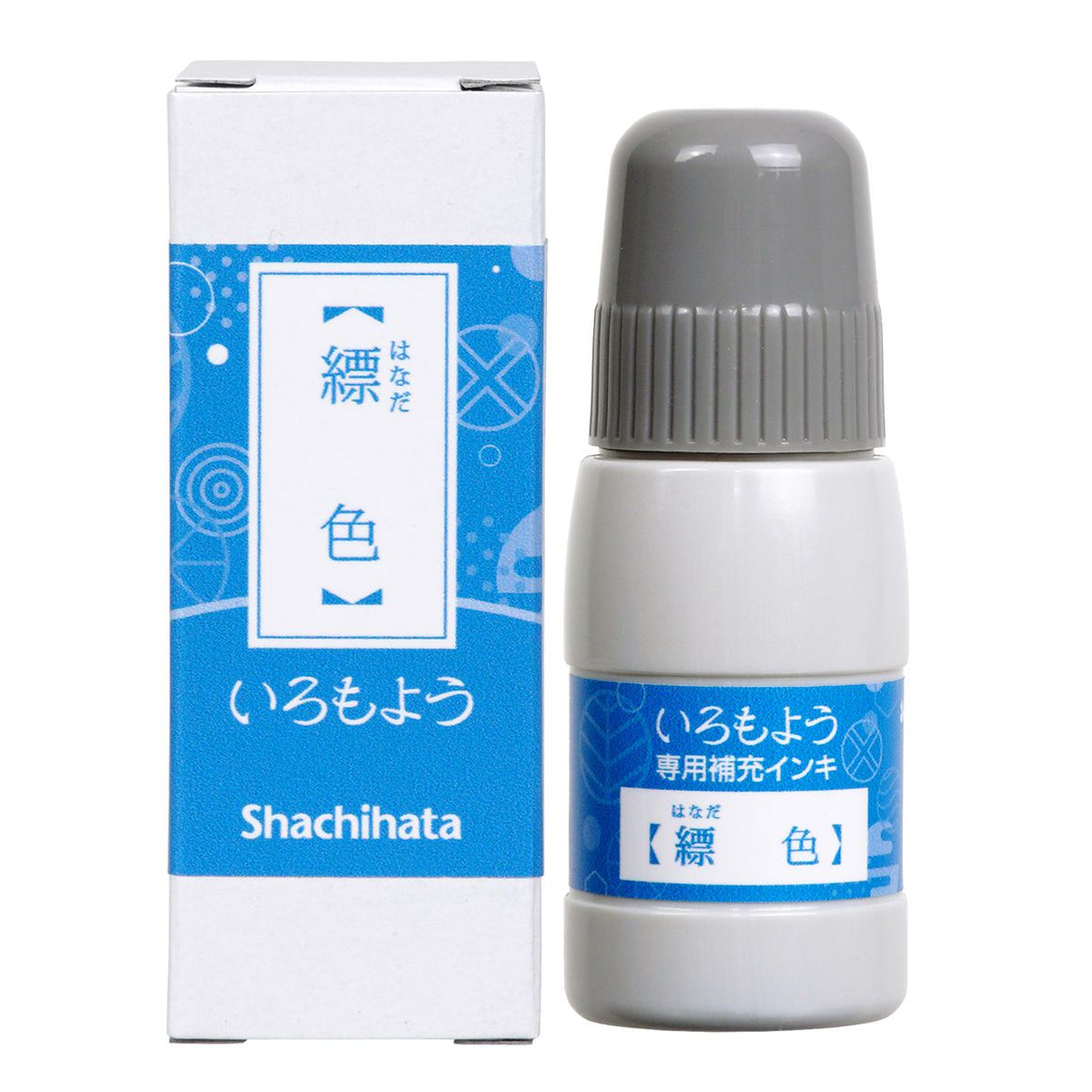 REFILL: Shachihata Iromoyo Ink Refill Bottle - Hanada - Hanadairo 縹色 - SAC-20-CB