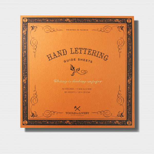 Tools to Liveby Calligraphy Practice Notebook (Orange - Handwriting)