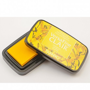 TSUKINEKO Versa Fine Claire Ink Pad - Cheerful Yellow (901) Quick-drying Oil-based Pigment Stamp Pad