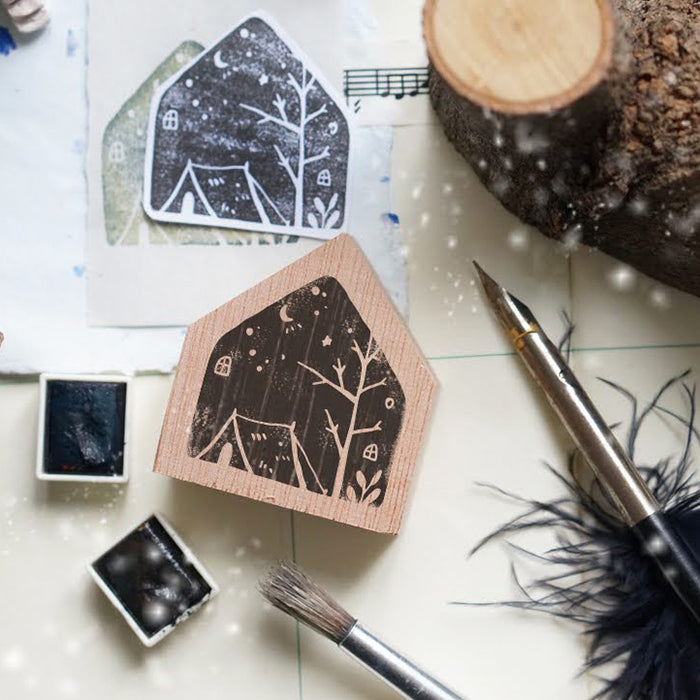 Black Milk Project Rubber Stamp Home Series: Night Camp