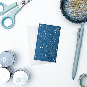 Knoten Letterpress Mini Notecard w/ Envelope - Constellations