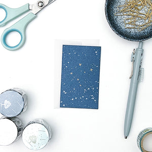 Knoten Letterpress Mini Notecard w/ Envelope - Constellations