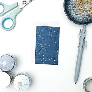 Knoten Letterpress Mini Notecard w/ Envelope - Constellations