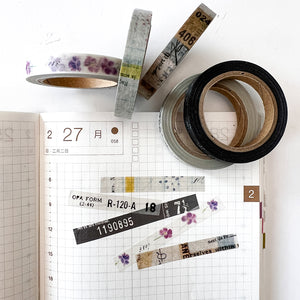 Yohaku Slim Washi Tape - L-005 Miraikoto