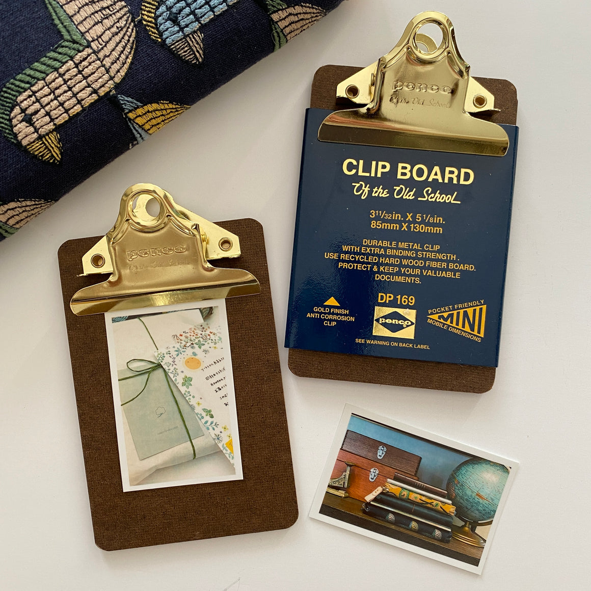 Penco Old School Mini Clipboard - Gold