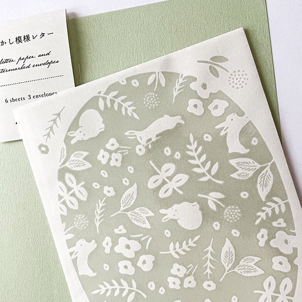 Midori Letter Set - 501 Watermark Rabbit