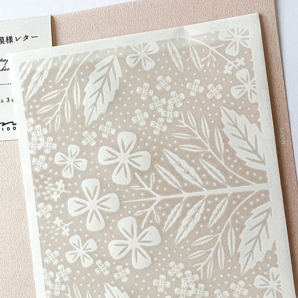 Midori Letter Set - 499 Watermark Flower Pink