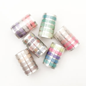 Mizutama Sticker Roll Masking Sticker Dots - Milk Sugar 873