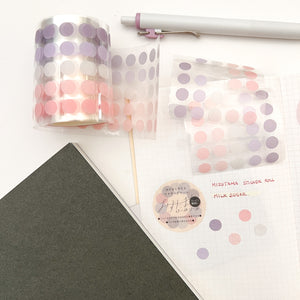 Mizutama Sticker Roll Masking Sticker Dots - Milk Sugar 873