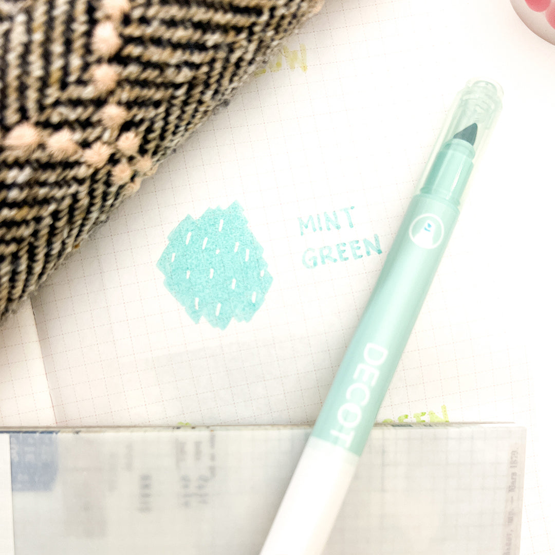 Sun-Star Decot Dual Ended Marker - Mint Green