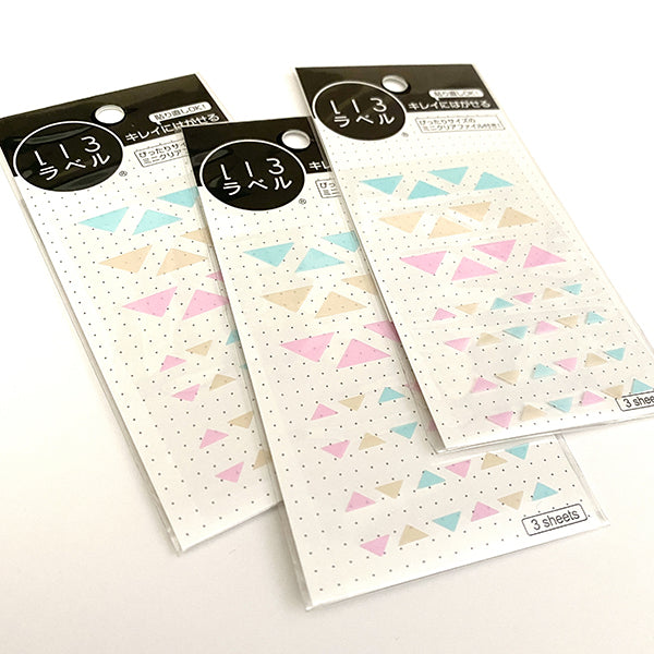 Hisago Iro Planner Stickers - ML077 Triangles (Dolce)