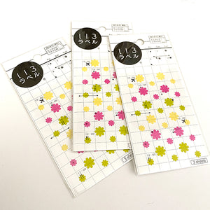 Hisago Iro Planner Stickers - ML067 Flowers (Happy)